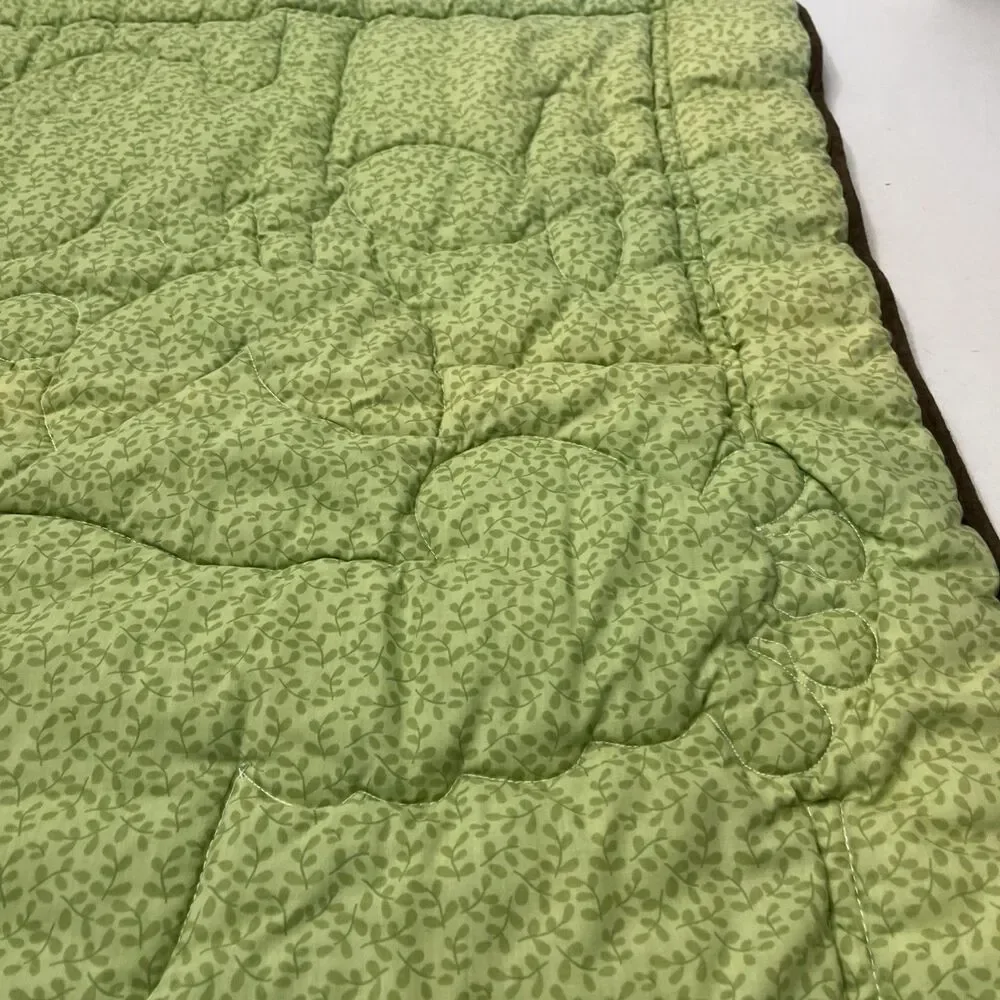Just Born Baby Quilt Safari Animals Patchwork Baby Blanket 39”x31”